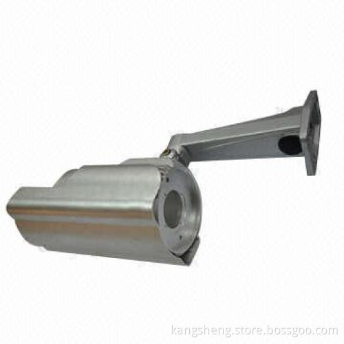 Die-cast NC lathed security camera holder, surface is painted, color is optional, ADC12, ADC3